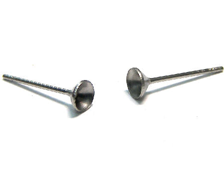 2x Pendientes de Acero Inoxidable para Rivoli/Strass medida SS14 - - Crystaldreams Abalorios