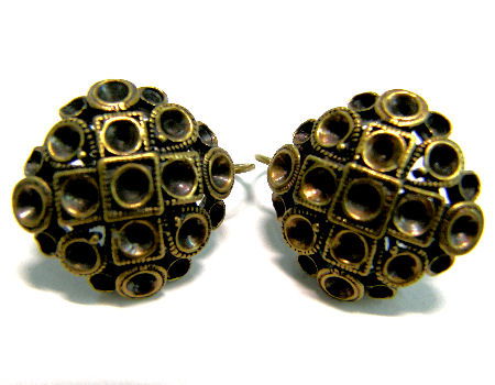 2x Pendientes hippie Cuadro Bronze para PP15 y PP19 - 20mm - - Crystaldreams Abalorios