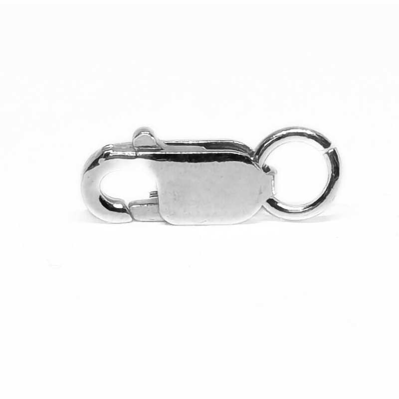cierre mosquetón de plata de ley