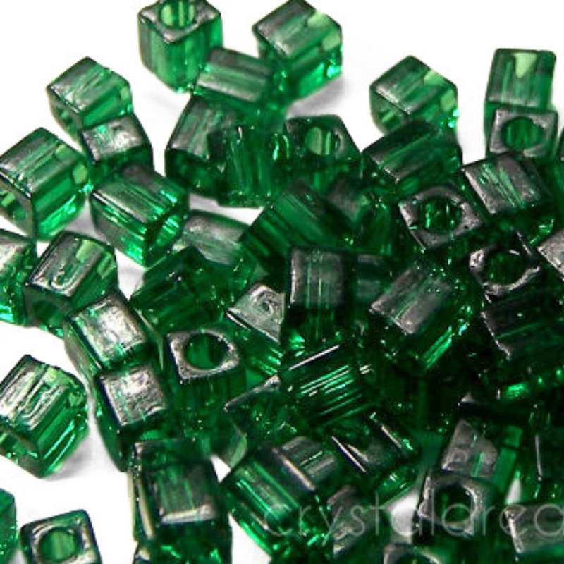 3mm Cubos MIYUKI - 5 gr. pack - Green - - Crystaldreams Abalorios