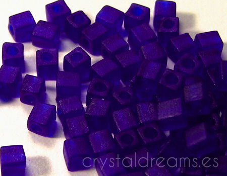 3mm Cubos MIYUKI - 5 gr. pack - Matte Cobalt - - Crystaldreams Abalorios