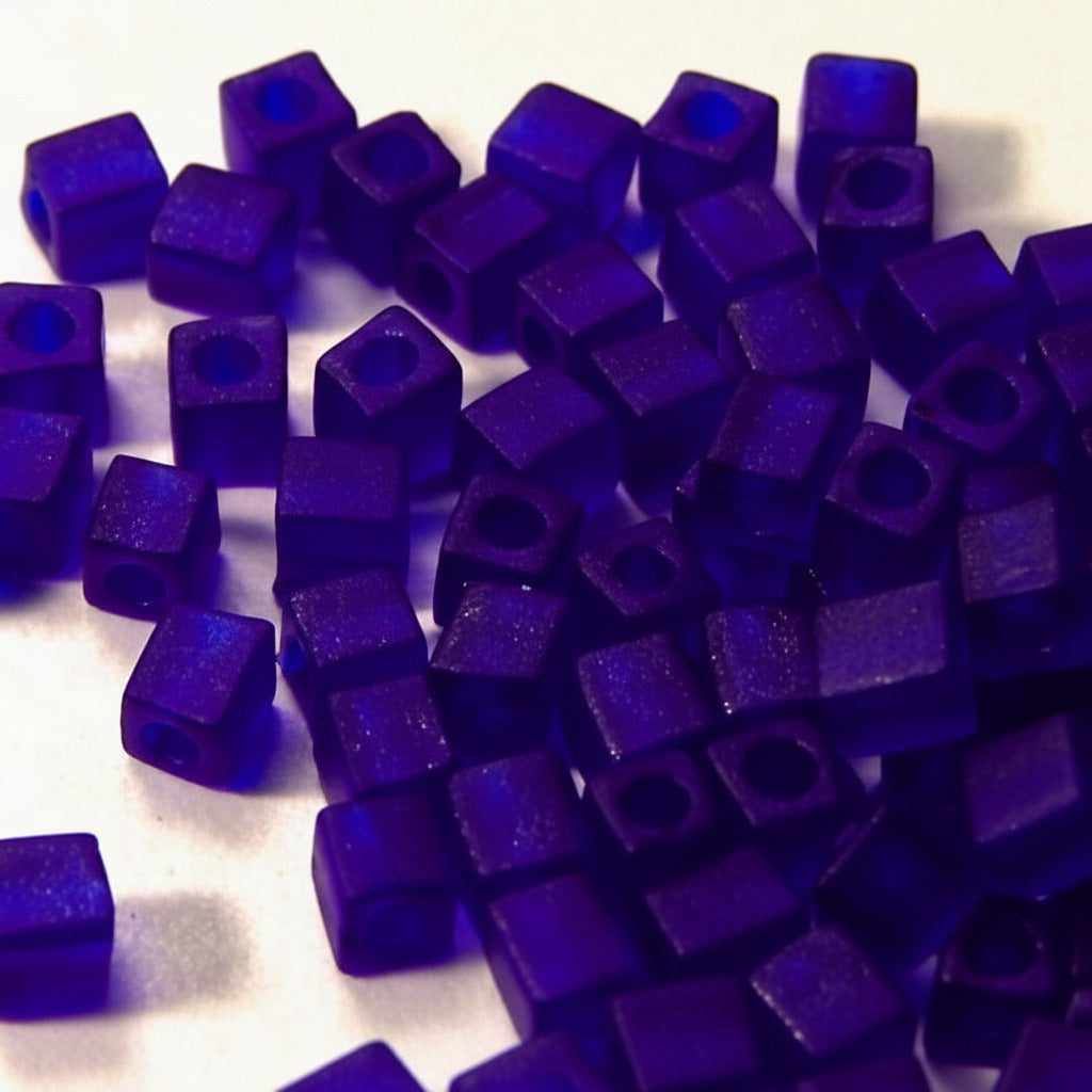 3mm Cubos MIYUKI - 5 gr. pack - Matte Cobalt - - Crystaldreams Abalorios