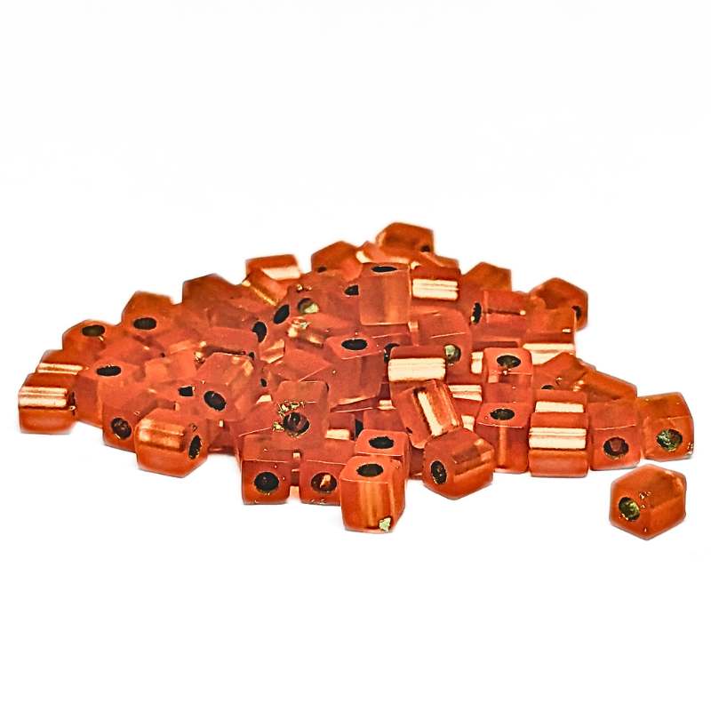 3mm Cubos MIYUKI - 5 gr. pack - Matte Orange S/L - - Crystaldreams Abalorios