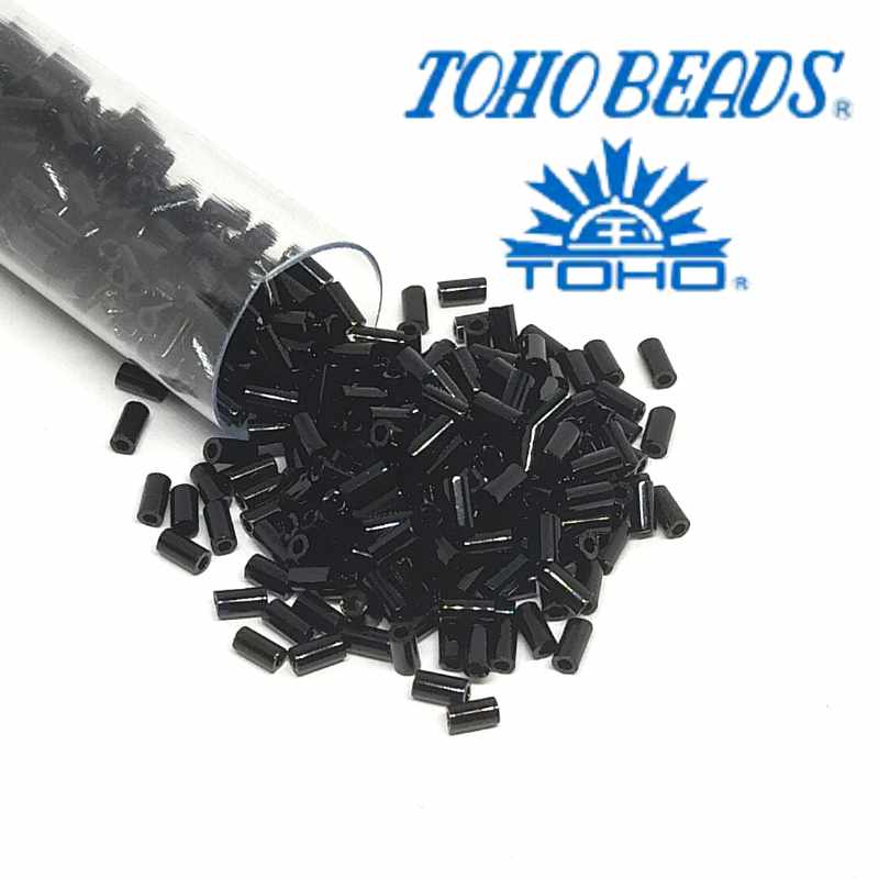 3mm Toho - Bugle - Jet - 5gr. col.49 - - Crystaldreams Abalorios