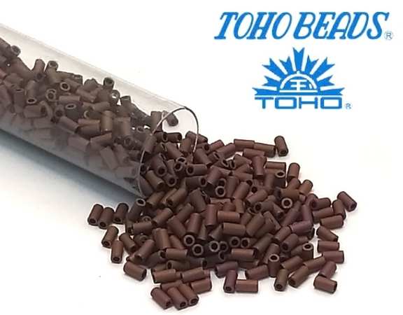 3mm Toho - Bugle - Matte Mauve Mocha - 5gr. col.703 - - Crystaldreams Abalorios