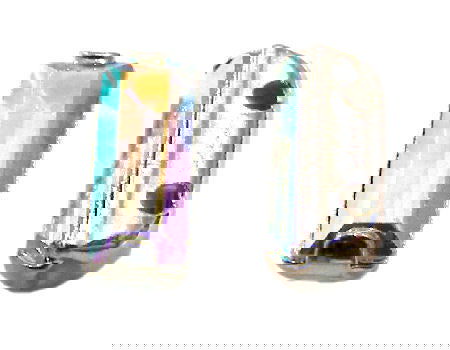 4501 Swarovski Elements® - 7x3mm Engaste plateado Crystal AB - - Crystaldreams Abalorios