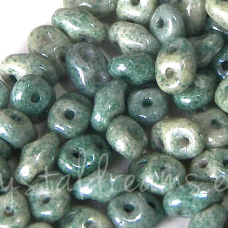 5 gramos Miniduo® 2 x 4mm - Agujeros:0,8mm Color: CHALK GR.LUSTE - - Crystaldreams Abalorios