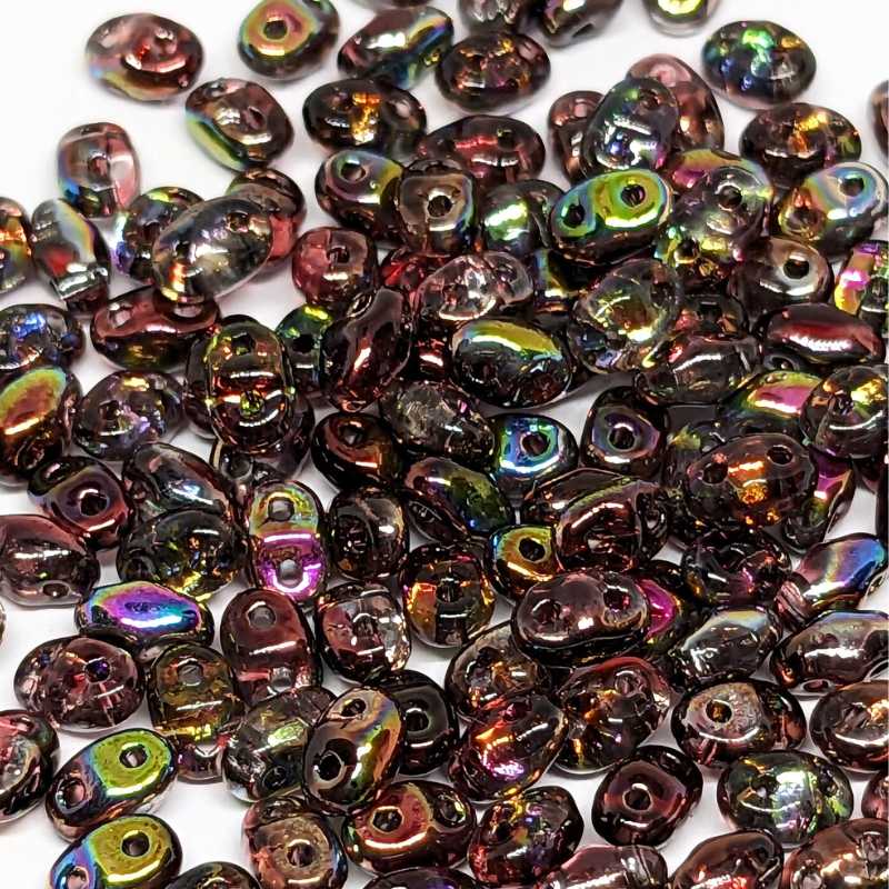 5 gramos Miniduo® 2 x 4mm - Agujeros:0,8mm Color:MAGIC RED BROWN - - Crystaldreams Abalorios