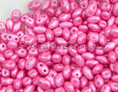 5 gramos Miniduo® 2 x 4mm - Agujeros:0,8mm PEARL SHINE LT PINK -  - Crystaldreams Abalorios