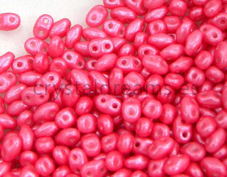 5 gramos Miniduo® 2 x 4mm - Agujeros:0,8mm PEARL SHINE ROSE - - Crystaldreams Abalorios