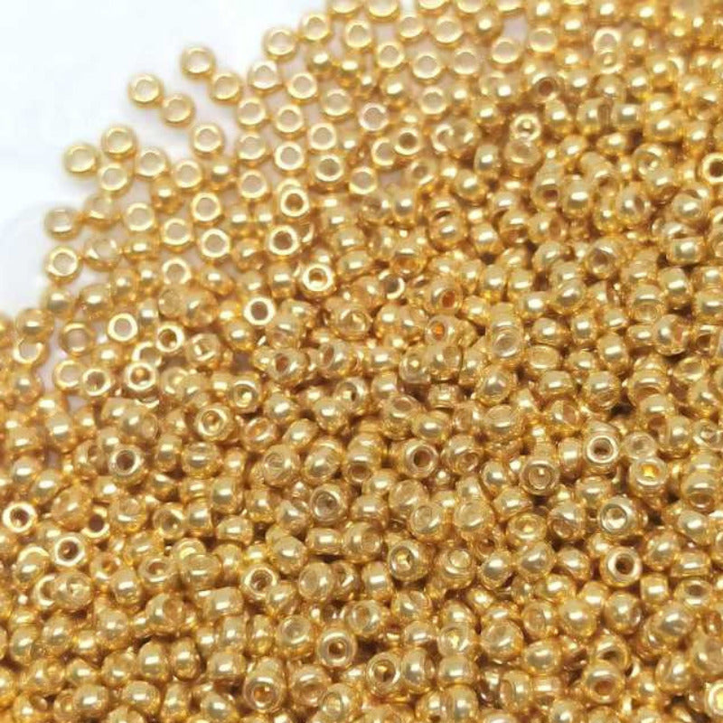 6/0 MIYUKI - rocalla - Galvanized Gold - 1gr. - - Crystaldreams Abalorios