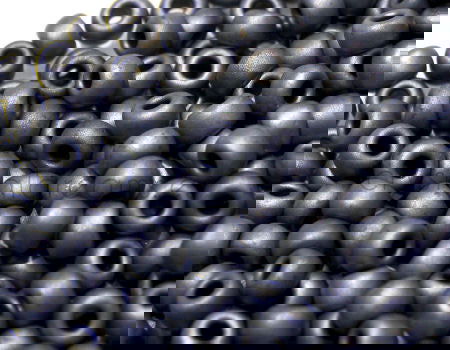 6/0 MIYUKI - rocalla - Metallic Matte Blue Grey - 1gr. - - Crystaldreams Abalorios