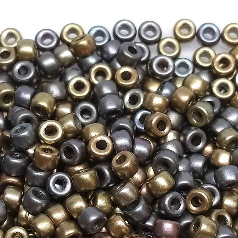 6/0 Matubo Beads - Matte Metallic Leather - 5 gr. - - Crystaldreams Abalorios