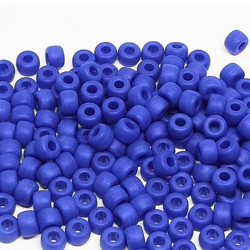 6/0 Matubo Beads - Matte Opaque Blue - 5 gr. - - Crystaldreams Abalorios