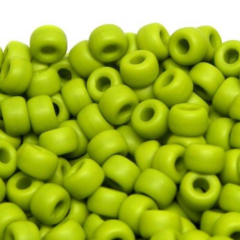 6/0 Matubo Beads - Matte Opaque Olivine - 5 gr. - - Crystaldreams Abalorios
