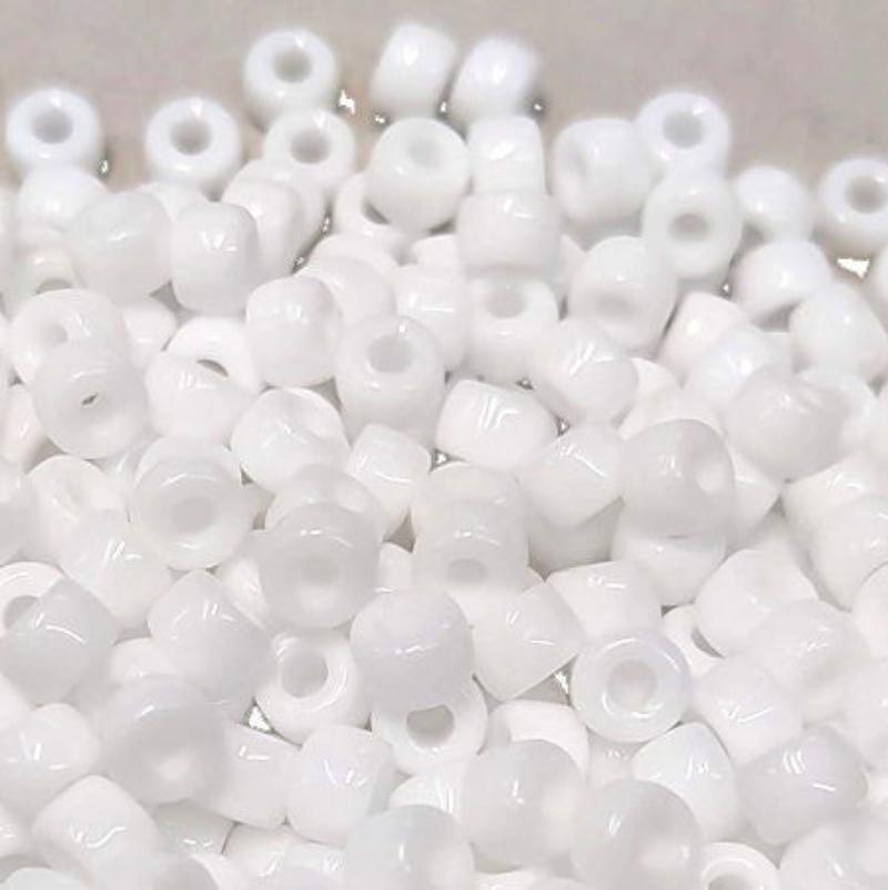 6/0 Matubo Beads - Opaque Matte White - 5 gr. - - Crystaldreams Abalorios