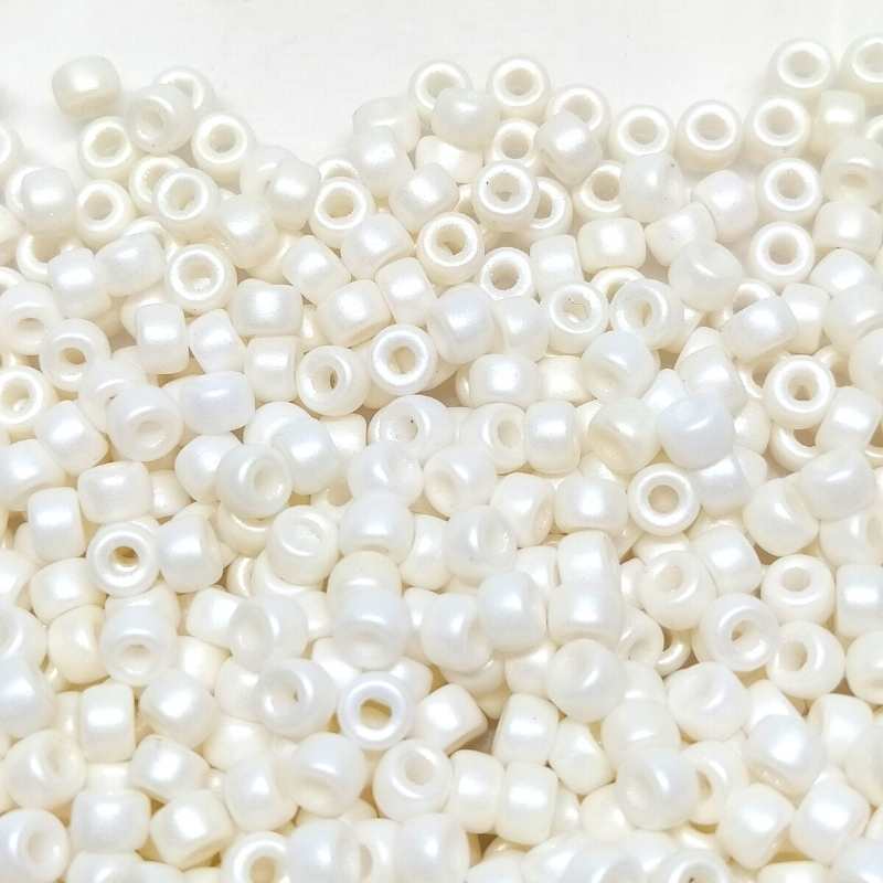6/0 Matubo Beads - Pearl Shine White - 5 gr. - - Crystaldreams Abalorios