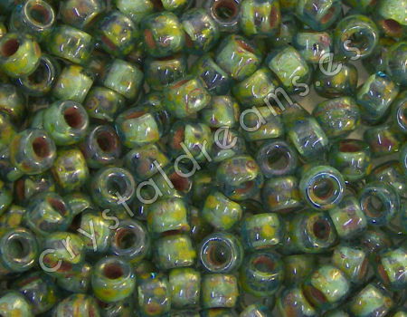 7/0 Matubo Beads - Aquamarine Travertin - 5 gr. - - Crystaldreams Abalorios