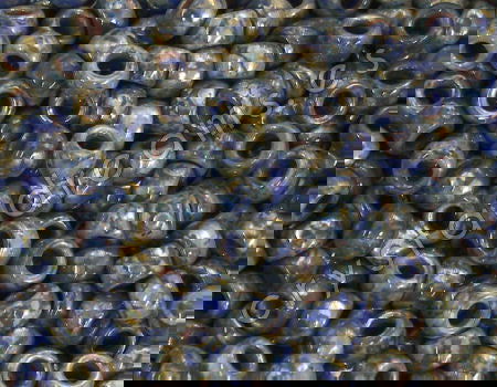 7/0 Matubo Beads - Opaque Blue Picasso - 5gr. - - Crystaldreams Abalorios