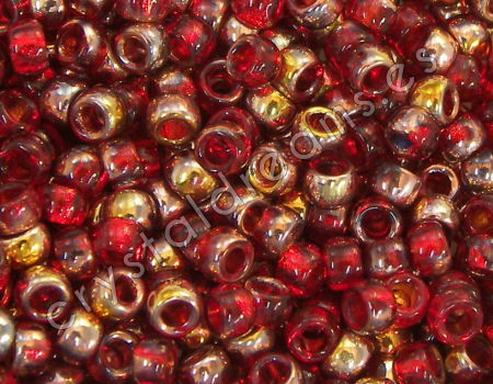 7/0 Matubo Beads - Ruby Capri Gold - 5 gr. - - Crystaldreams Abalorios