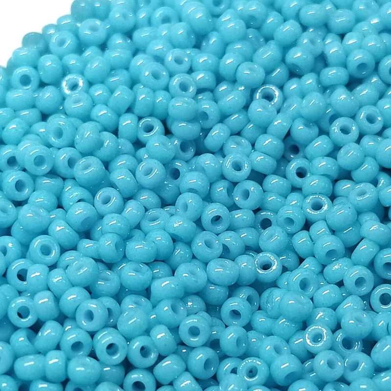 8/0 MIYUKI - rocalla - Duracoat Opaque Nile Blue - 1gr. - - Crystaldreams Abalorios