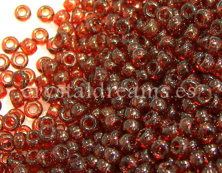 8/0 MIYUKI - rocalla - Garnet Gold Luster - 1gr. - - Crystaldreams Abalorios