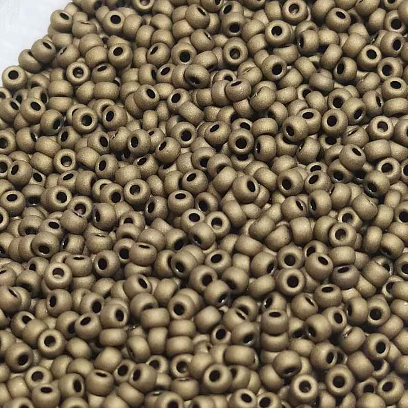 8/0 MIYUKI - rocalla - Matte Metallic Gold - 1gr. - - Crystaldreams Abalorios