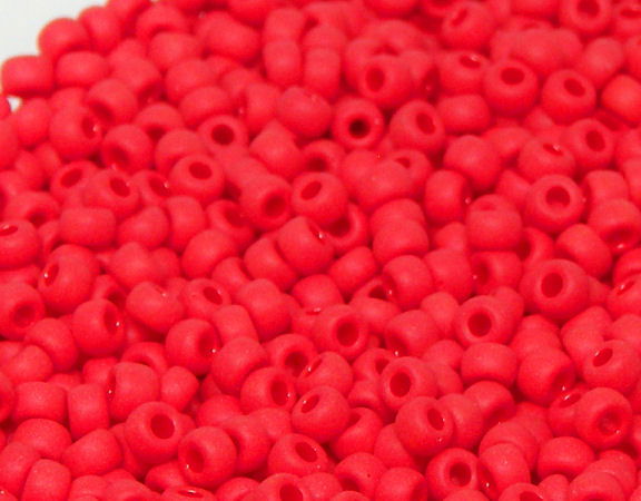 8/0 MIYUKI - rocalla - Matte Opaque Red - 1gr. 408F - - Crystaldreams Abalorios