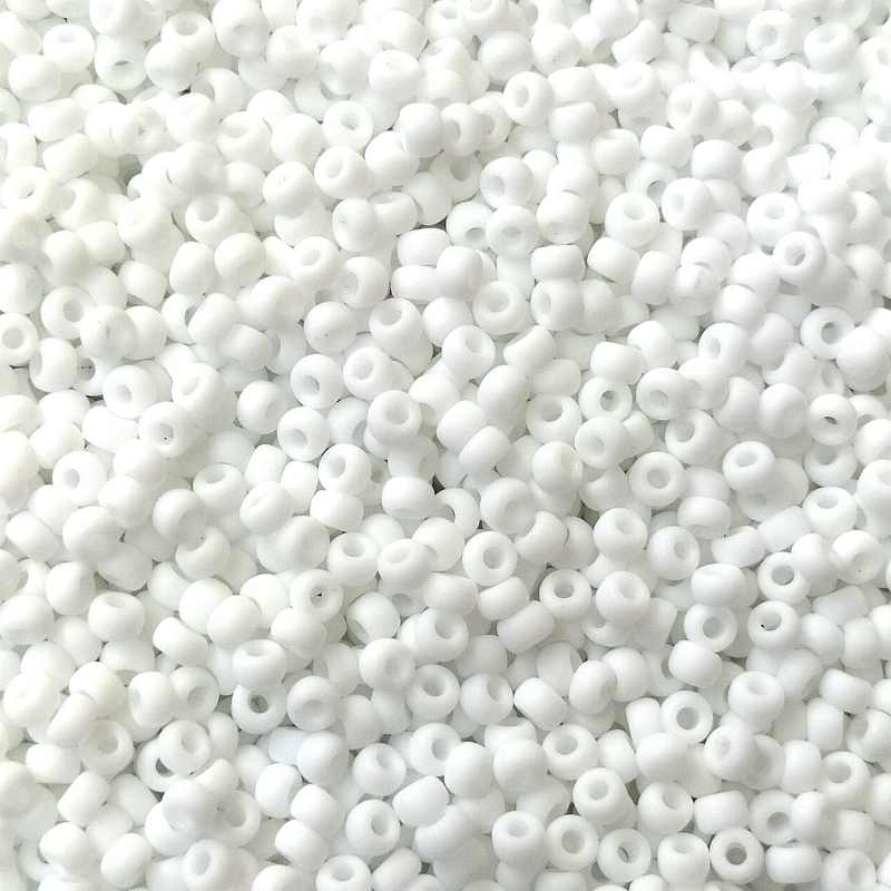 8/0 MIYUKI - rocalla - Matte Opaque White - 1gr. - - Crystaldreams Abalorios