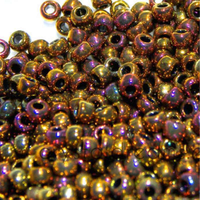 8/0 MIYUKI - rocalla - Metallic Gold Iris - 1gr. - - Crystaldreams Abalorios