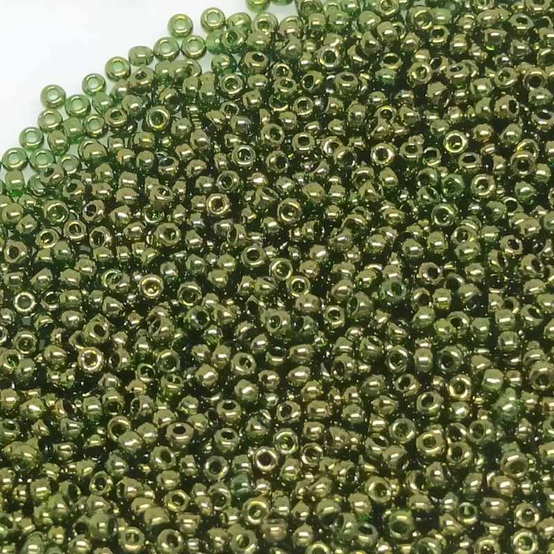 8/0 MIYUKI - rocalla - Olivine Gold Luster - 1gr. - - Crystaldreams Abalorios
