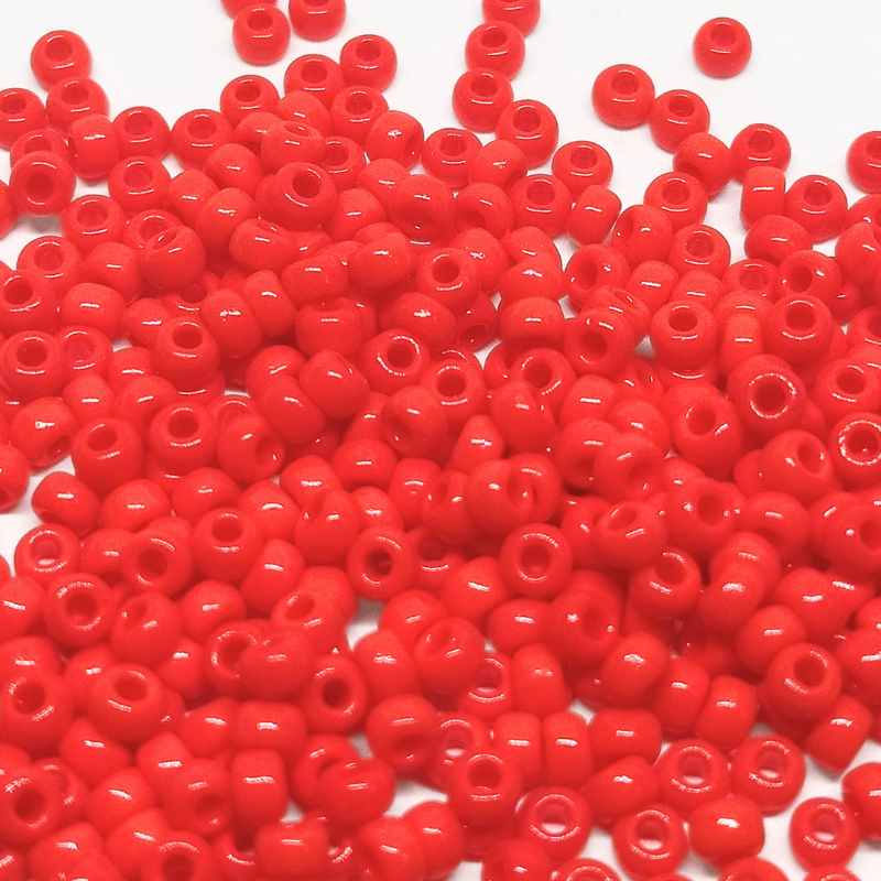 8/0 MIYUKI - rocalla - Opaque Vermilion Red 1gr. 407 - - Crystaldreams Abalorios