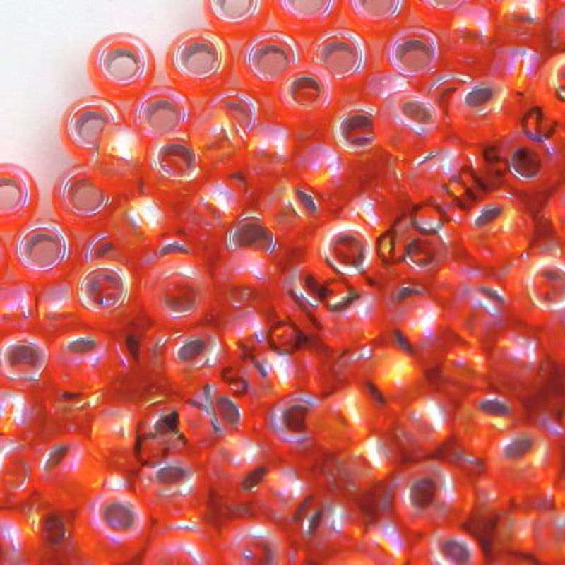 8/0 MIYUKI - rocalla - Orange Ab Silver Lined - 1gr. - - Crystaldreams Abalorios