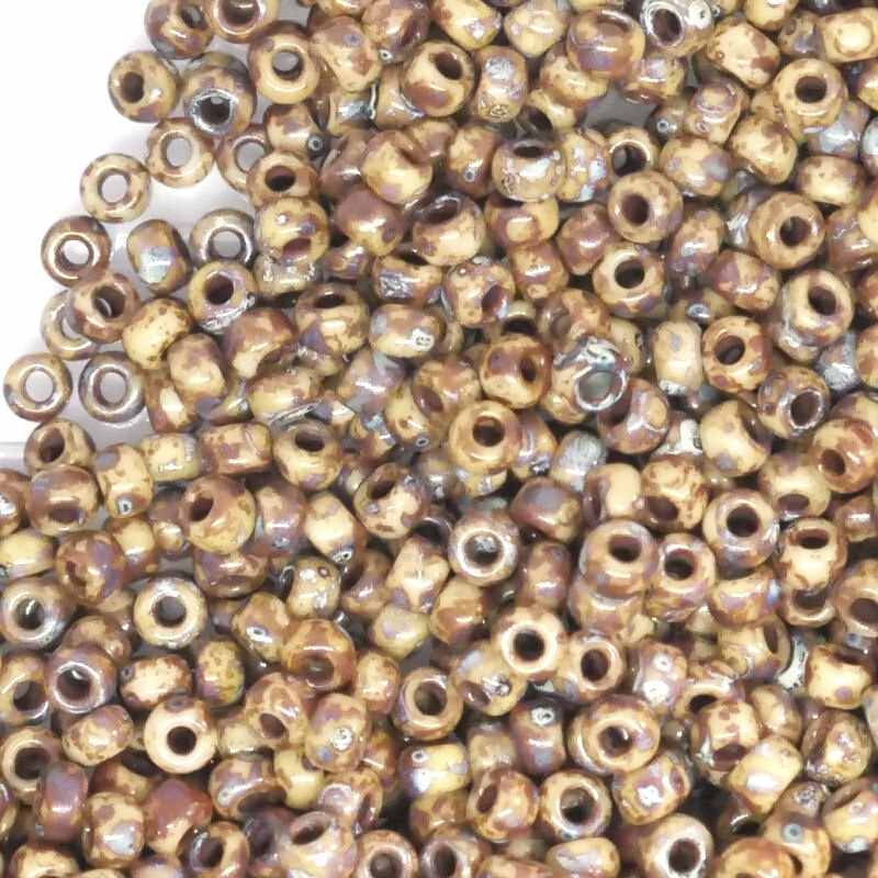 8/0 MIYUKI - rocalla - Picasso Tan Matte 1gr - 4517 - - Crystaldreams Abalorios