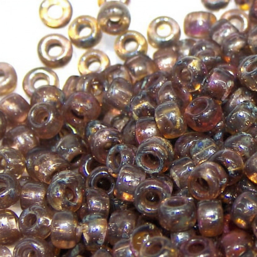 8/0 MIYUKI - rocalla - Picasso Tr.Light Smok. Topaz - 1gr - 4505 - - Crystaldreams Abalorios