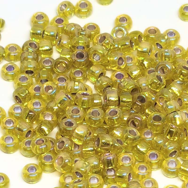 8/0 MIYUKI - rocalla - Yellow AB - 1gr. - - Crystaldreams Abalorios