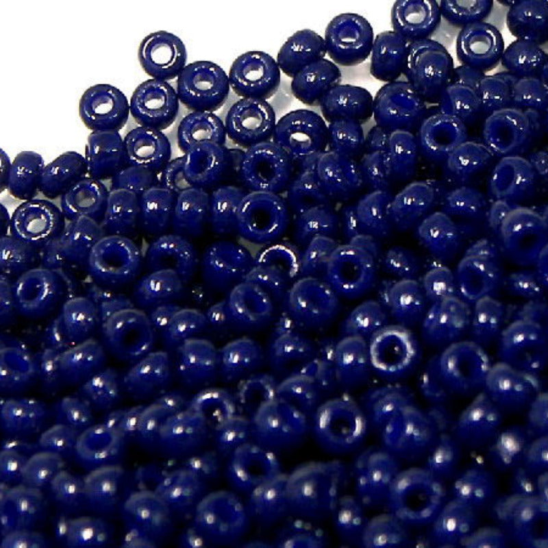 8/0 MIYUKI - rocalla Duracoat Opaque Dark Navy Blue 1gr. - 4494 - - Crystaldreams Abalorios