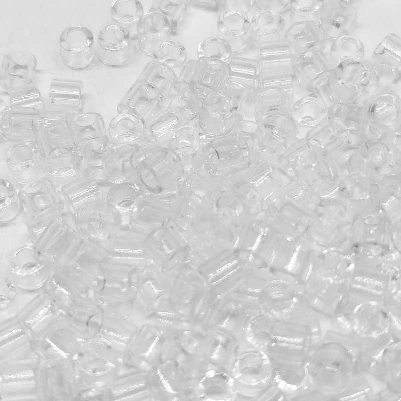 8/0 MIYUKI delica  - Crystal - 1gr. -  - Crystaldreams Abalorios