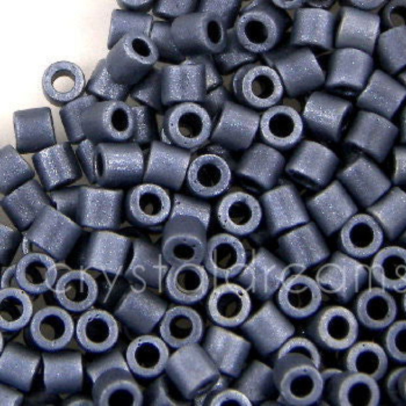 8/0 MIYUKI delica - Matte Blue Grey - 1gr. - - Crystaldreams Abalorios