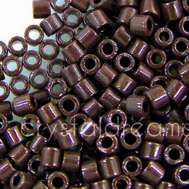 8/0 MIYUKI delica - Opaque Chocolate Brown - 1gr. - - Crystaldreams Abalorios