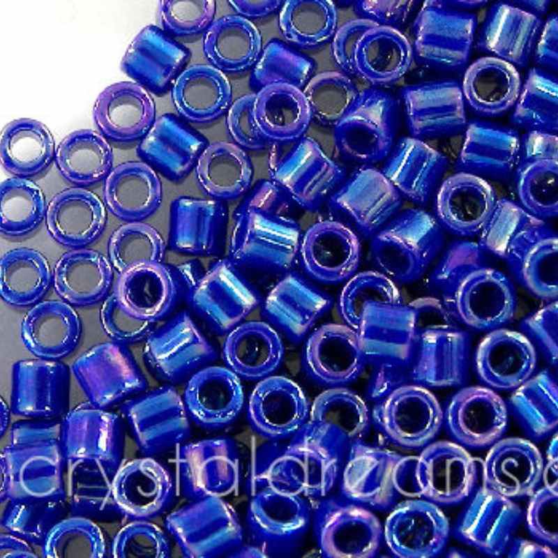 8/0 MIYUKI delica - Opaque Cobalt Blue AB - 1gr. - - Crystaldreams Abalorios