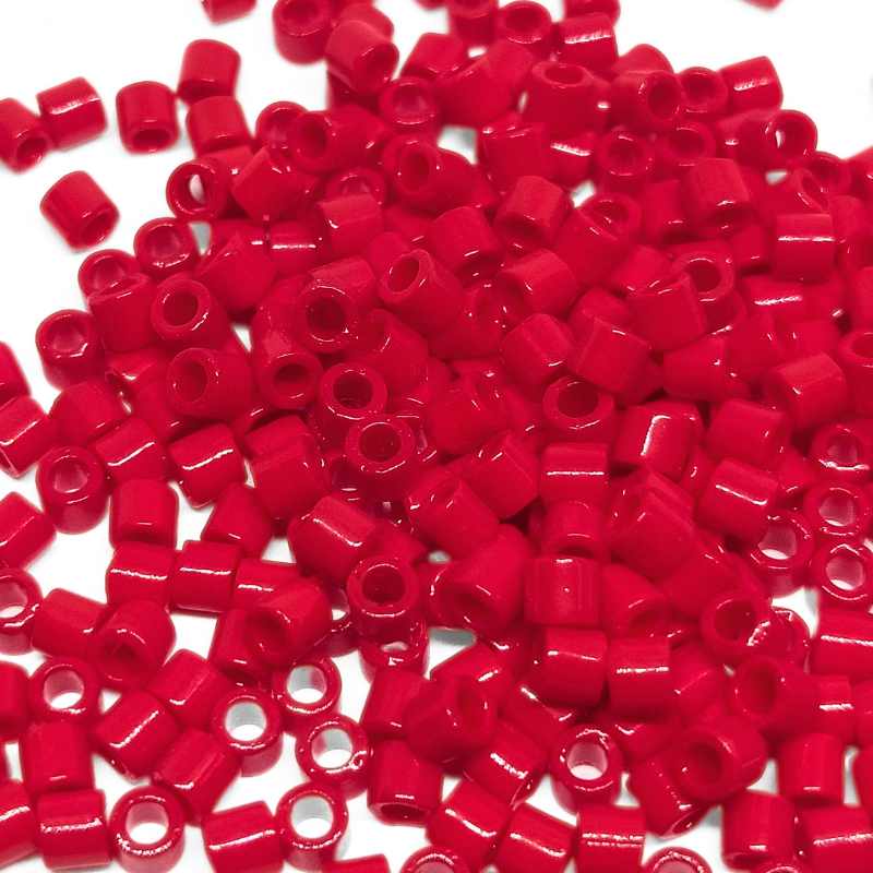 8/0 MIYUKI delica - Opaque Red - 1gr. - - Crystaldreams Abalorios