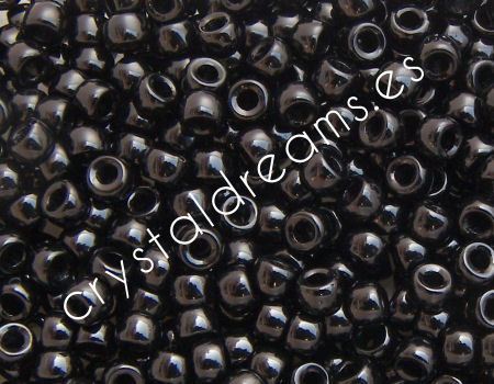 8/0 Matubo Beads - Jet - 5 gr. - - Crystaldreams Abalorios