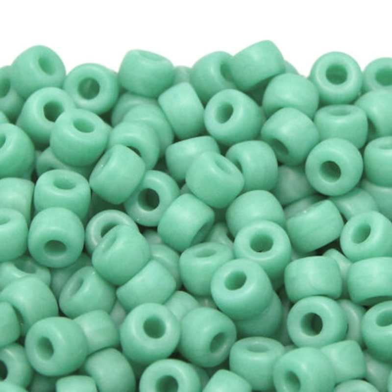 8/0 Matubo Beads - Matte Turquoise Green - 5 gr. - - Crystaldreams Abalorios