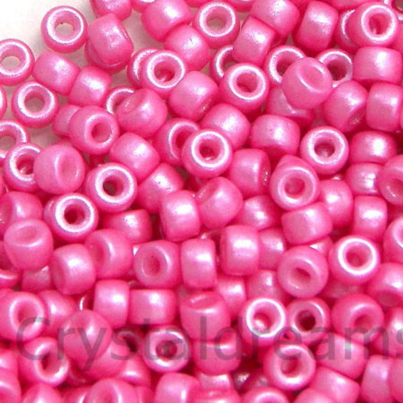 8/0 Matubo Beads - Pearl Shine Pink - 5 gr. - - Crystaldreams Abalorios