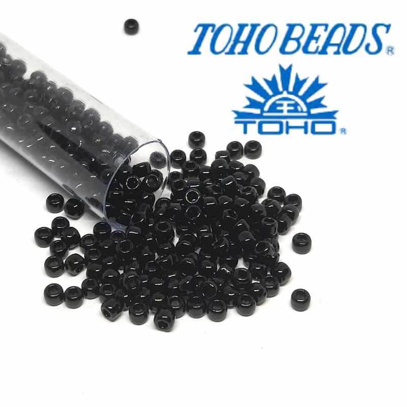8/0 Toho - rocalla - Black - 5gr. col. 49 - - Crystaldreams Abalorios