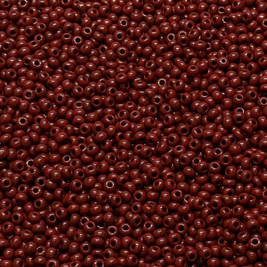 abalorios opaco en color medium brown