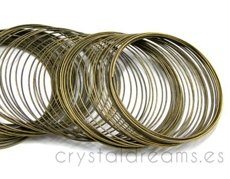 ACERO DE MEMORIA - 55mm - 0,6mm Bronze - - Crystaldreams Abalorios