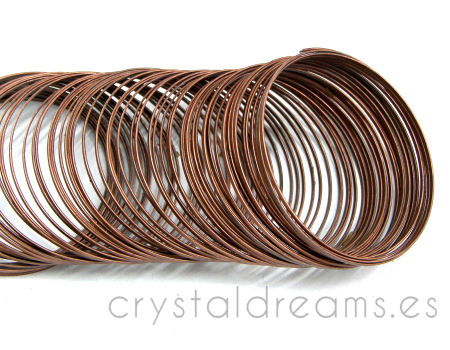 ACERO DE MEMORIA - 55mm - 1x0,5mm Copper - - Crystaldreams Abalorios