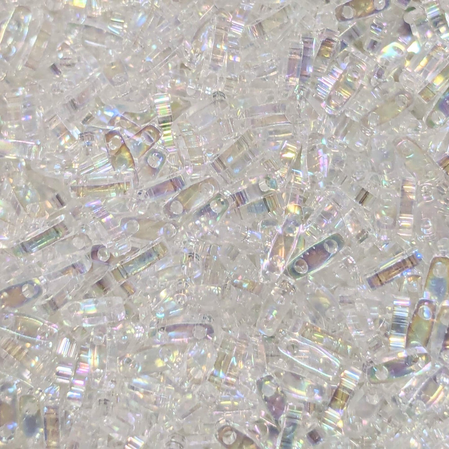 Abalorios miyuki quarter tila Crystal AB